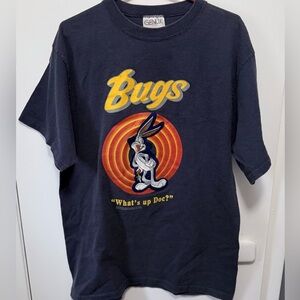 Vtg 80s 1982 Bugs Bunny What’s Up Doc Blue T Shirt Sz L Single Stitch USA Made